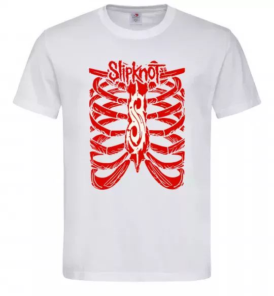 Чоловіча футболка Slipknot ribs Білий фото