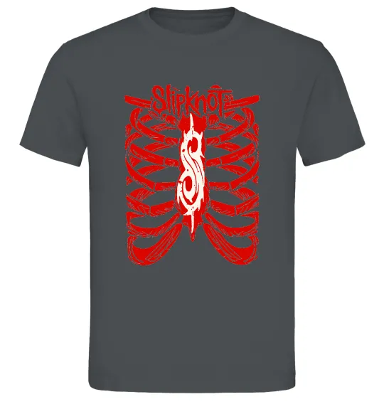 Чоловіча футболка Slipknot ribs Графіт фото