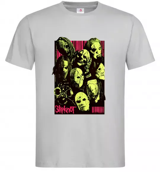 Чоловіча футболка Slipknot poster Сірий фото