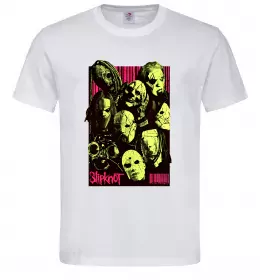 Чоловіча футболка Slipknot logo nature Білий фото