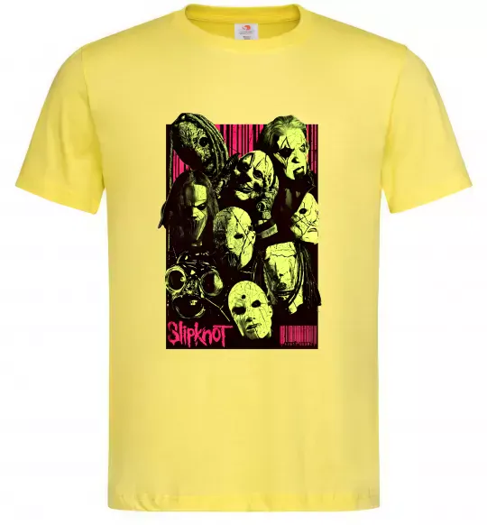 Чоловіча футболка Slipknot poster Лимонний фото