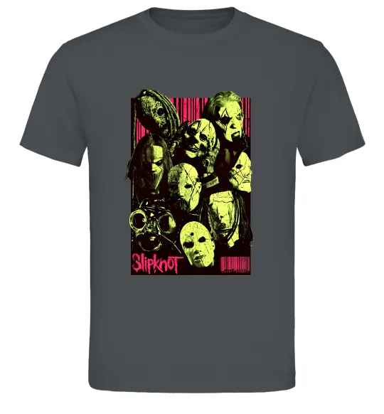 Чоловіча футболка Slipknot poster Графіт фото