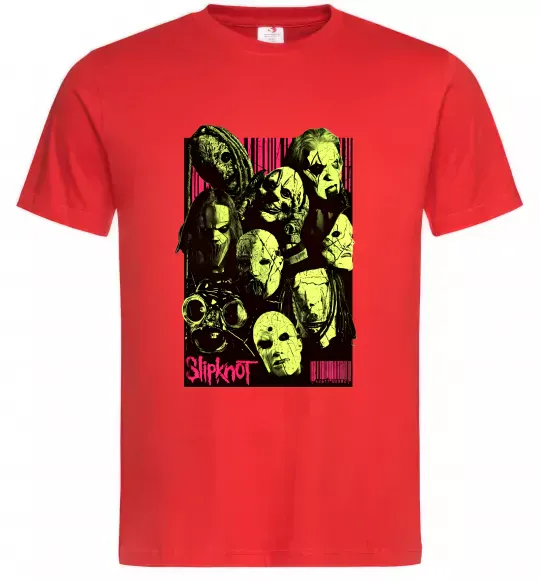 Чоловіча футболка Slipknot poster Червоний фото