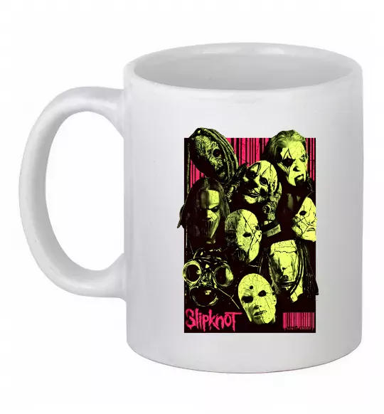 Чашка керамическая Slipknot poster Белый фото