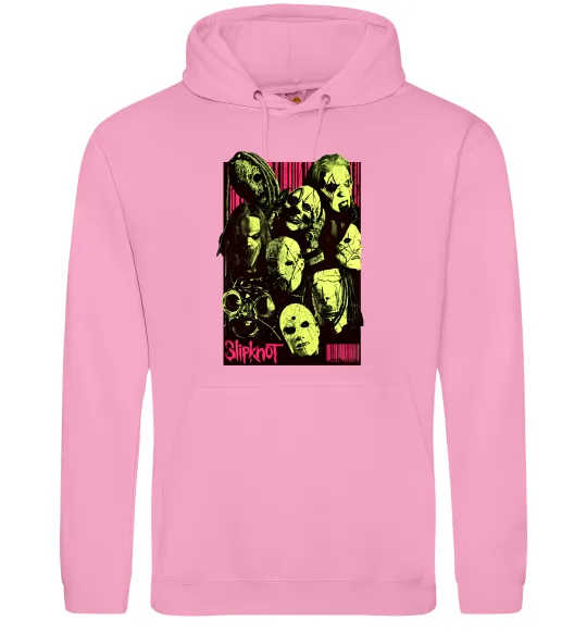 Мужская толстовка (худи) Slipknot poster Розовый фото