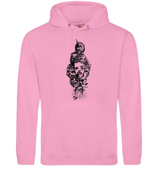 Чоловіча толстовка (худі) Slipknot members Рожевий фото