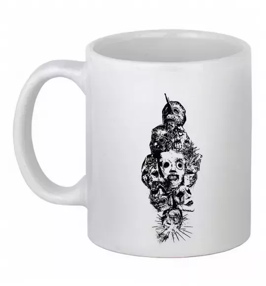 Чашка керамічна Slipknot members Білий фото