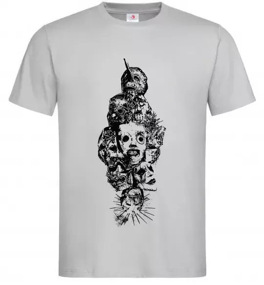 Чоловіча футболка Slipknot members Сірий фото