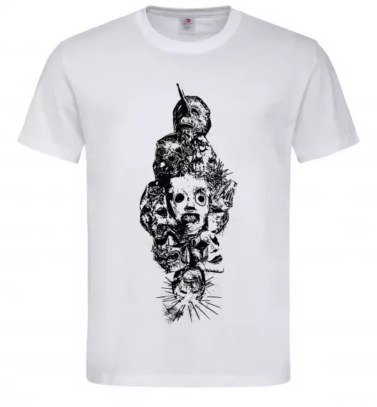 Чоловіча футболка Slipknot members Білий фото
