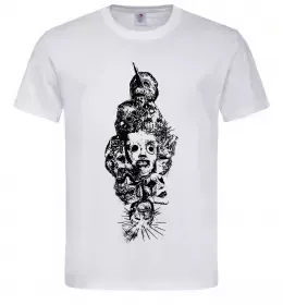 Чоловіча футболка Slipknot members Білий фото