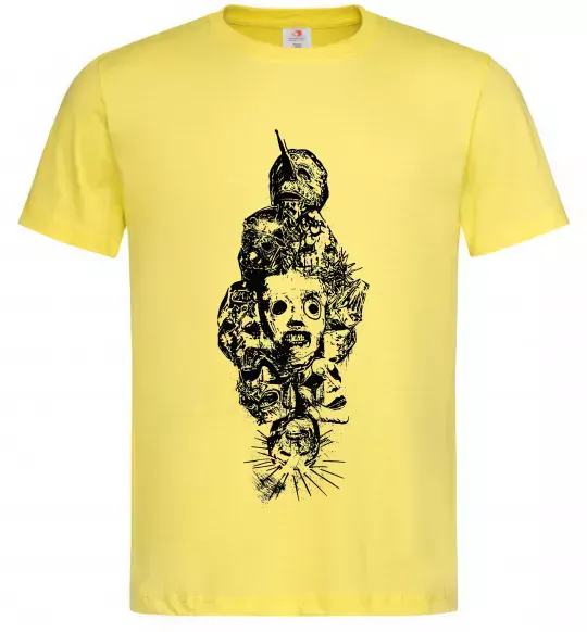 Чоловіча футболка Slipknot members Лимонний фото