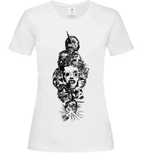 Жіноча футболка Slipknot members Білий фото