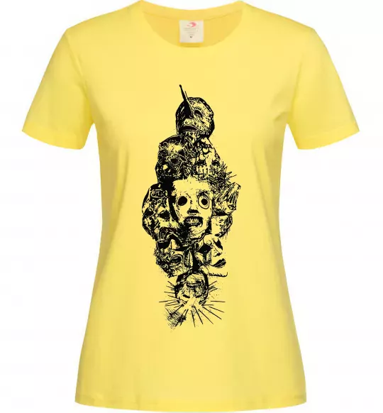 Жіноча футболка Slipknot members Лимонний фото