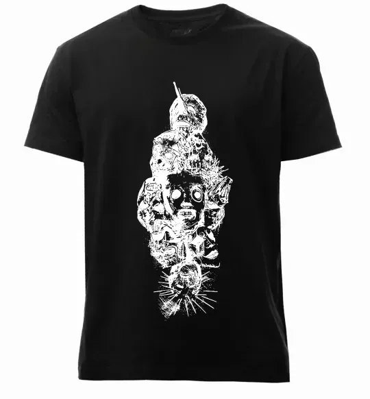 Чоловіча преміум футболка Slipknot members Чорний фото