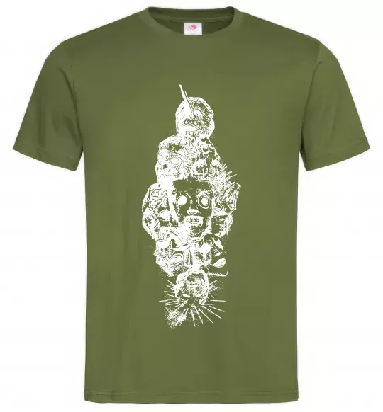 Чоловіча футболка Slipknot members Оливковий фото