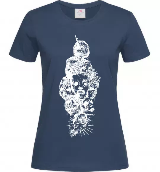 Жіноча футболка Slipknot members Темно-синій фото