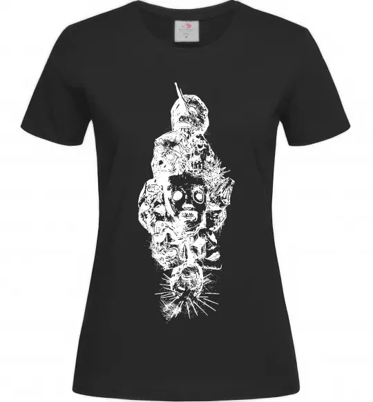Жіноча футболка Slipknot members Чорний фото