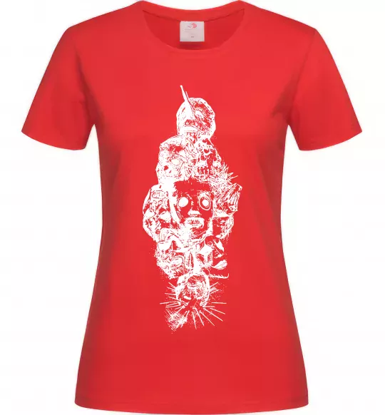 Жіноча футболка Slipknot members Червоний фото