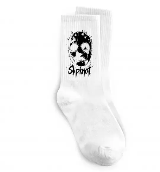 Шкарпетки Slipknot Mask Білий фото
