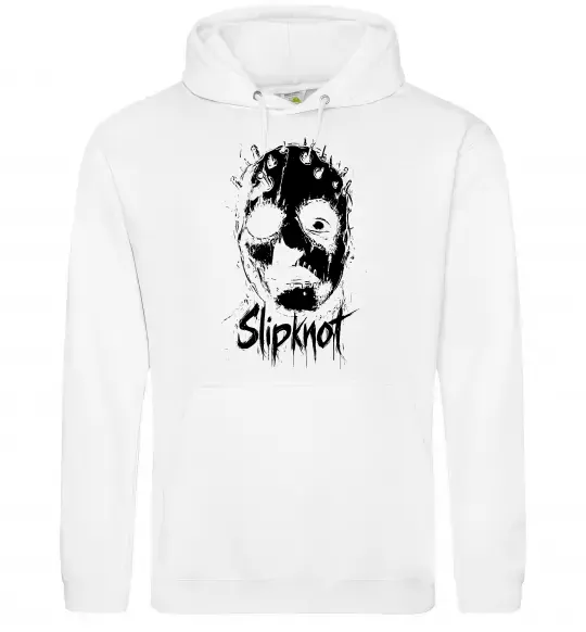 Чоловіча толстовка (худі) Slipknot Mask Білий фото