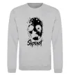 Свитшот Slipknot Mask Серый меланж фото