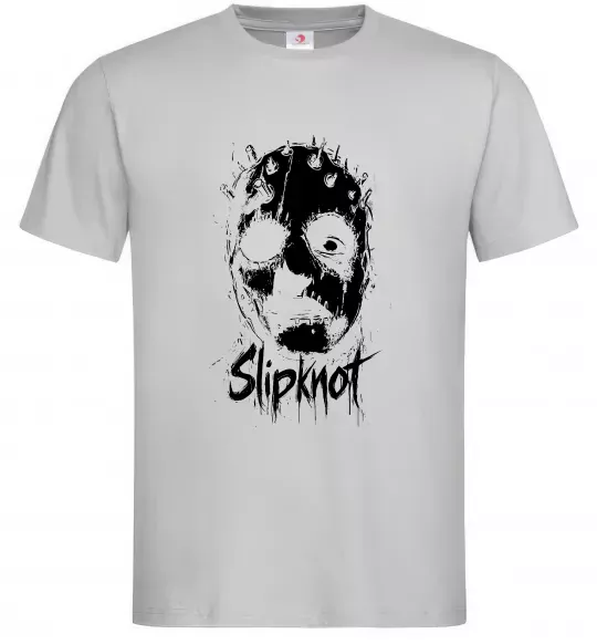Чоловіча футболка Slipknot Mask Сірий фото