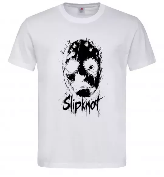 Чоловіча футболка Slipknot Mask Білий фото