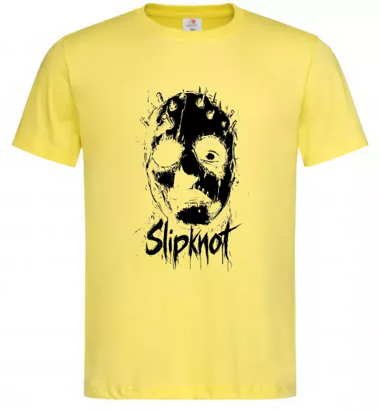 Чоловіча футболка Slipknot Mask Лимонний фото