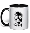 Чашка с цветной ручкой Slipknot Mask Черный фото