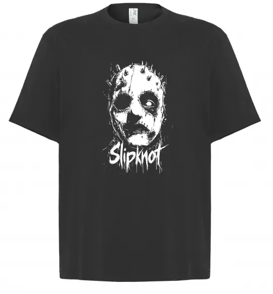 Футболка Оверсайз Slipknot Mask Чорний фото