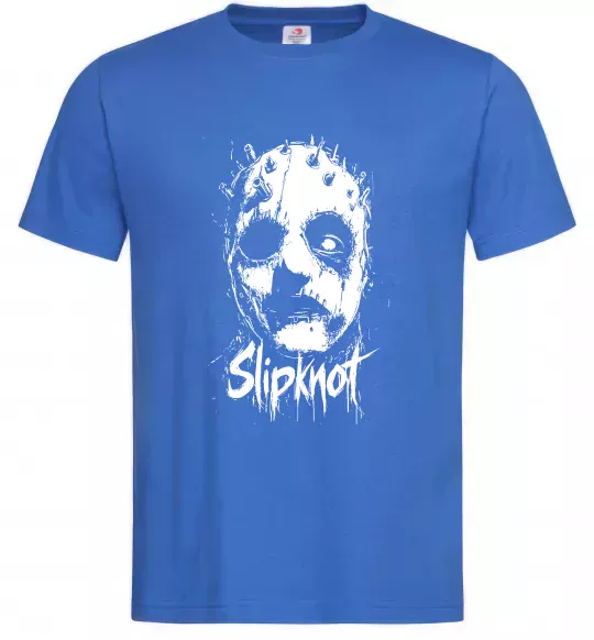 Чоловіча футболка Slipknot Mask Яскраво-синій фото