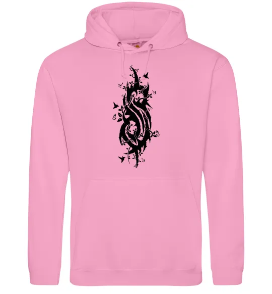 Мужская толстовка (худи) Slipknot logo nature Розовый фото