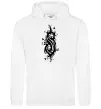 Чоловіча толстовка (худі) Slipknot logo nature Білий фото