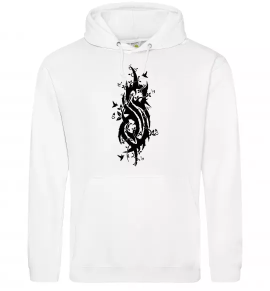 Жіноча толстовка (худі) Slipknot logo nature Білий фото