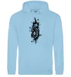 Женская толстовка (худи) Slipknot logo nature Голубой фото
