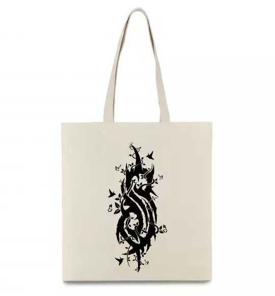 Еко-сумка Slipknot logo nature Бежевий фото