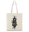 Еко-сумка Slipknot logo nature Бежевий фото