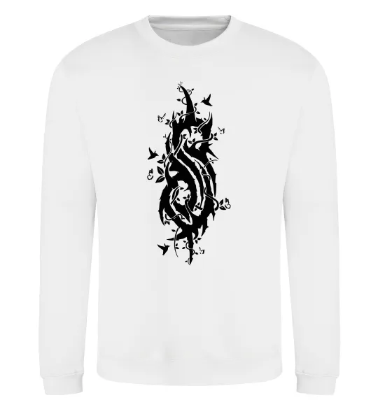 Світшот Slipknot logo nature Білий фото