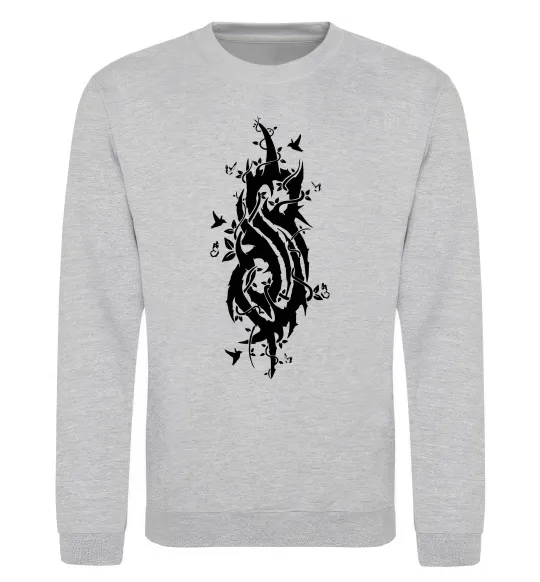 Світшот Slipknot logo nature Сірий меланж фото
