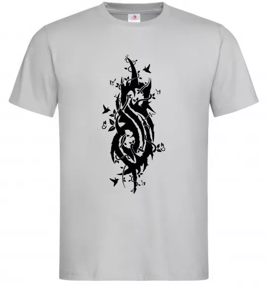 Чоловіча футболка Slipknot logo nature Сірий фото