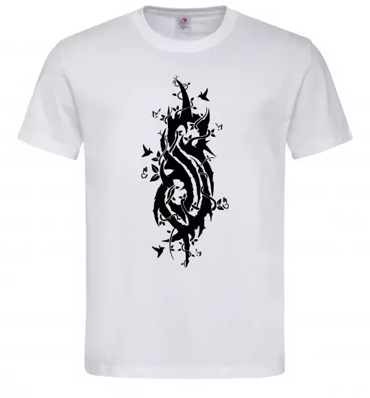 Чоловіча футболка Slipknot logo nature Білий фото