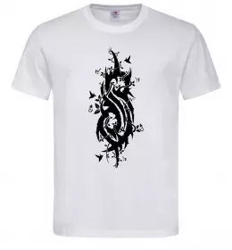 Чоловіча футболка Slipknot logo nature Білий фото