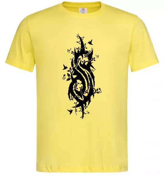 Чоловіча футболка Slipknot logo nature Лимонний фото