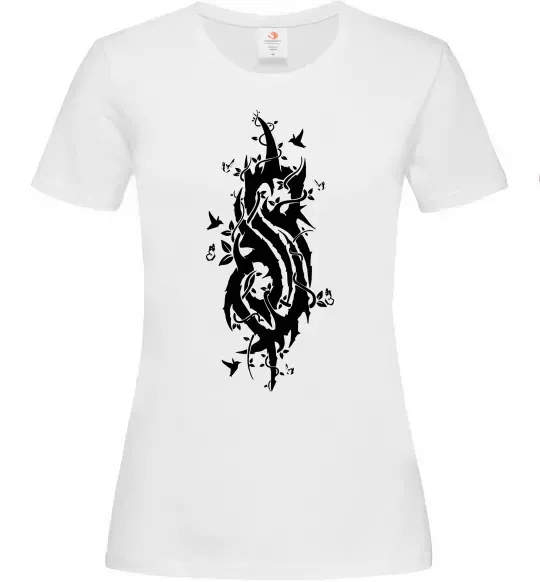 Жіноча футболка Slipknot logo nature Білий фото