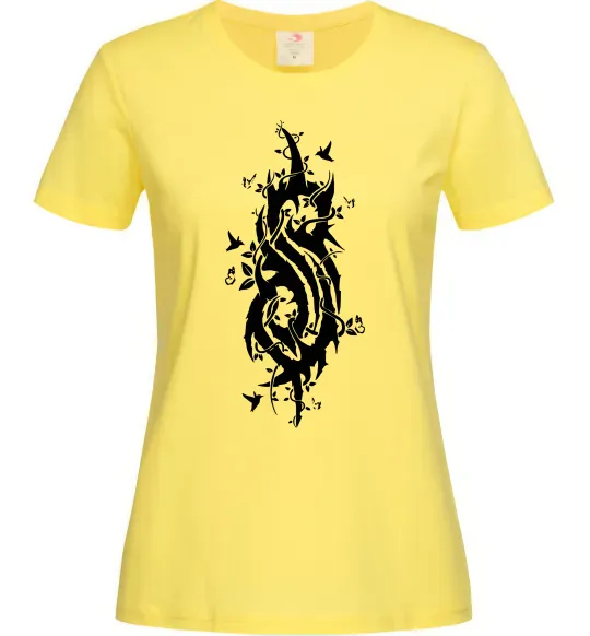 Жіноча футболка Slipknot logo nature Лимонний фото