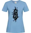 Жіноча футболка Slipknot logo nature Блакитний фото