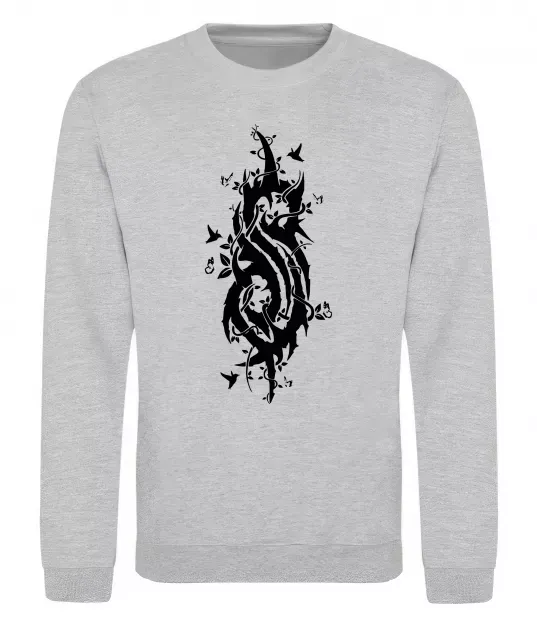 Світшот Slipknot logo nature Сірий меланж фото