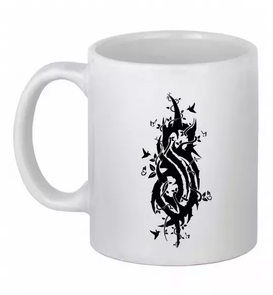 Чашка керамическая Slipknot logo nature Белый фото