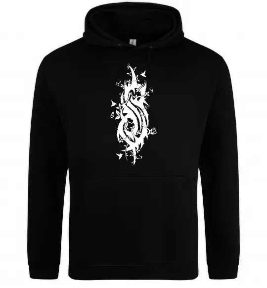 Чоловіча толстовка (худі) Slipknot logo nature Чорний фото