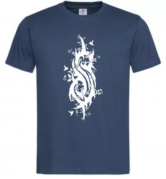 Чоловіча футболка Slipknot logo nature Темно-синій фото